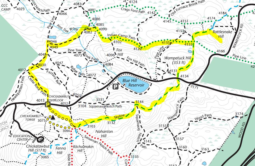 AMC SEM Hike Reports Blue Hills Intro. to AMC Hiking Hike