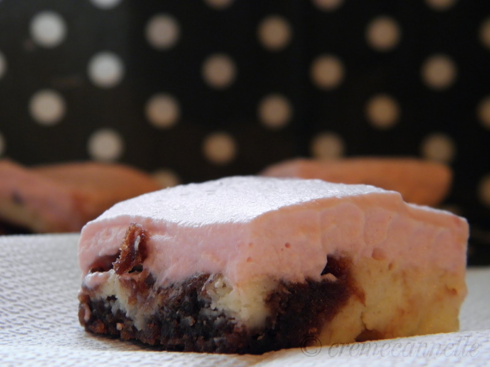 testblog The Hummingbird Bakery Brownie Cheesecake with Raspberry Mousse