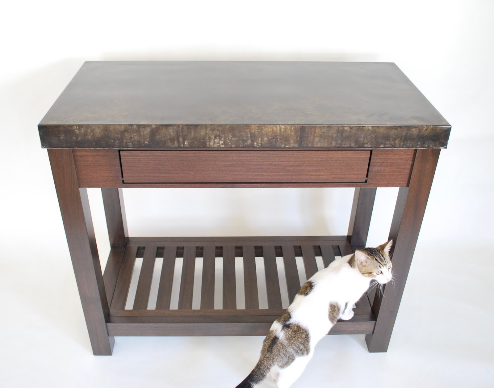 Zinc Kitchen Island Zinc Kitchen Island