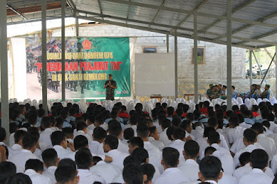 SOSIALISASI PENERIMAAN PRAJURIT TNI AD DI SMK SAKTI GEMOLONG  KAB.SRAGEN