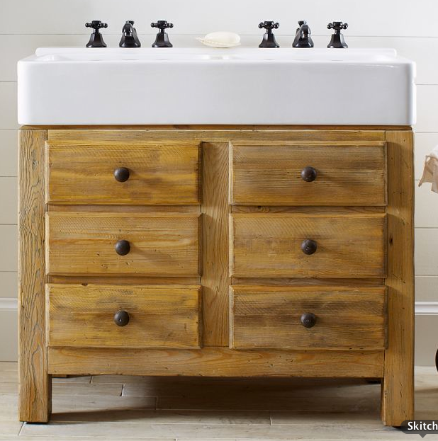 Sopo Cottage Reclaimed Wood Vanity Sopo Cottage Reclaimed Wood Vanity, Mason Reclaimed Wood Single Sink Vanity Wax Pine Finish