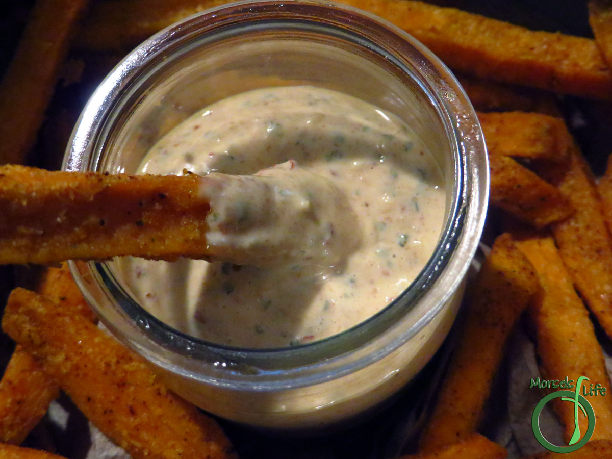 Morsels of Life - Chipotle Mayo - Super simple and flavorful Chipotle Mayonnaise. Great on fries (especially sweet tater), sandwiches, or in a Mexican corn salad.