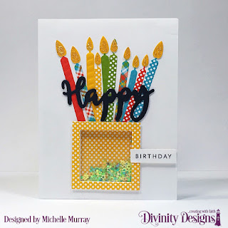 Stamp/Die Duos: Happy, Custom Dies: Birthday Candles, Squares,  Paper Collection: Birthday Brights