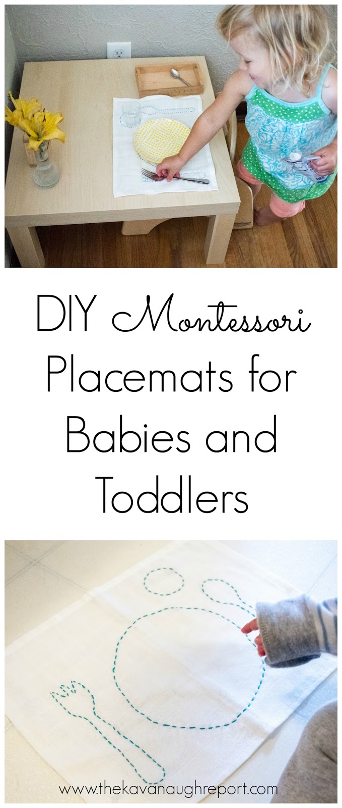 Our Montessori Baby and Toddler Placemats