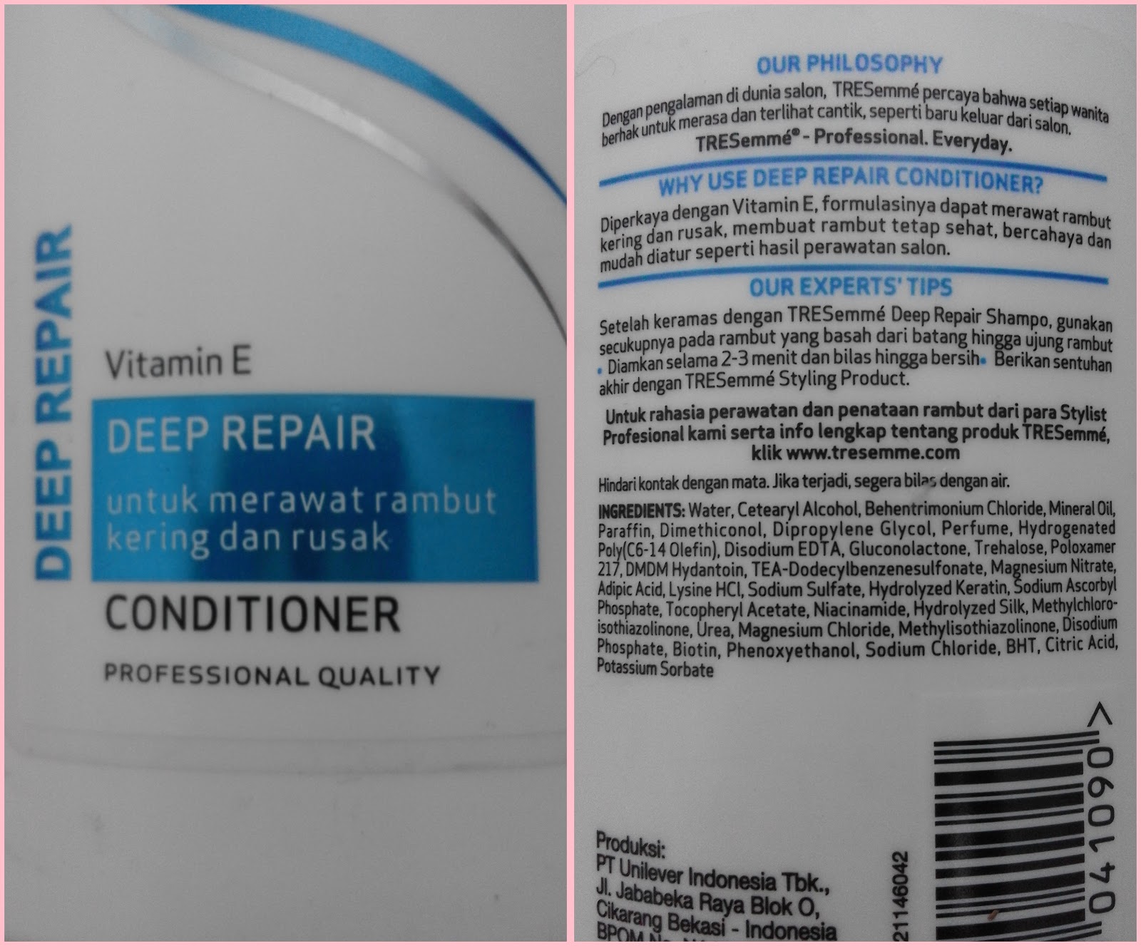 Shoo Tresemme Yang Kecil review perawatan rambut rontok dari tresemme Shoo Tresemme Yang Kecil review perawatan rambut rontok dari tresemme
