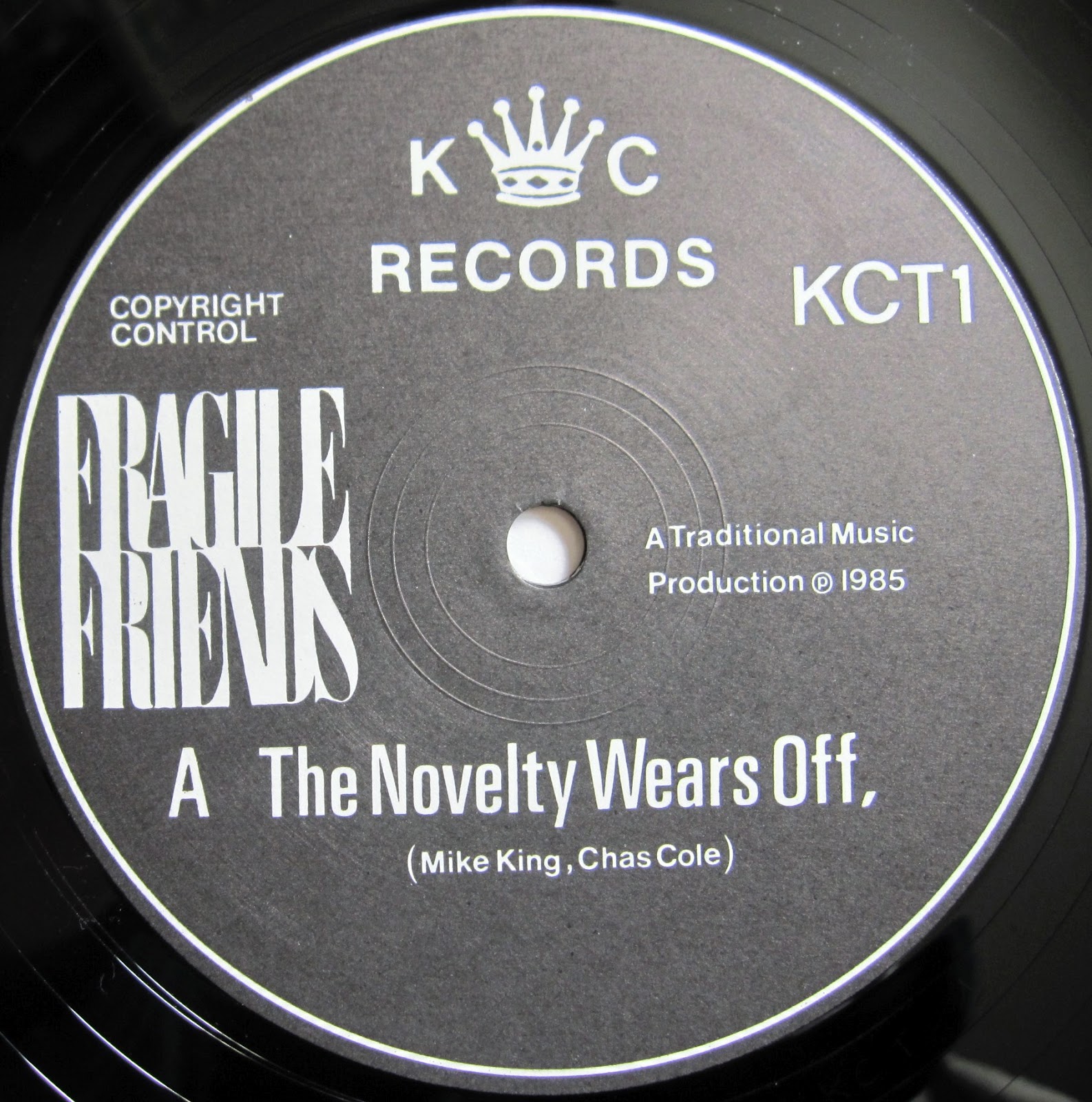 From A Northern Place Fragile Friends The Novelty Wears Off (12")