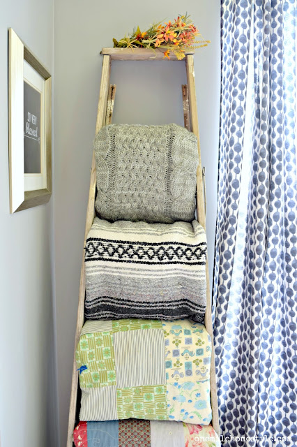 Turn an old step ladder into the perfect rustic blanker ladder in no time!
