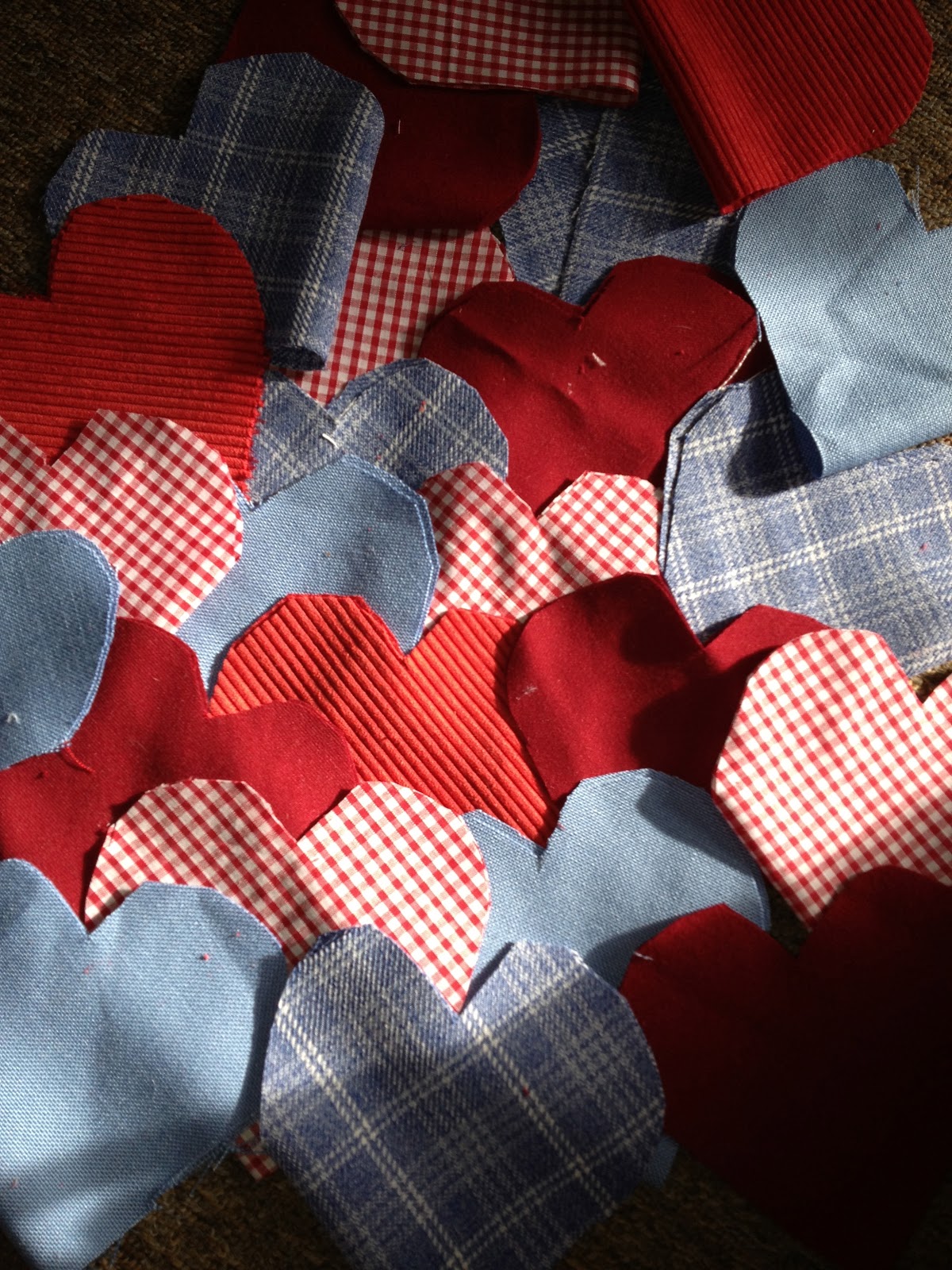 Through The Shop Window Fabric hearts