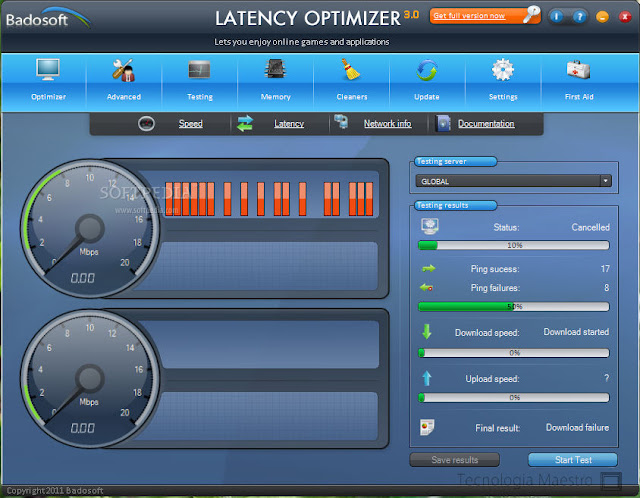 Latency Optimizer es un software para mejorar el lag del internet Latency Optimizer es un software para mejorar el lag del internet