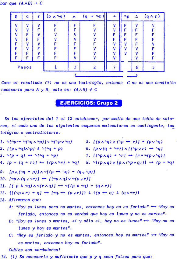 Tautologia Contradiccion Contingencia Ejercicios Resueltos De Implicacion Y Equivalencia Logica Pdf