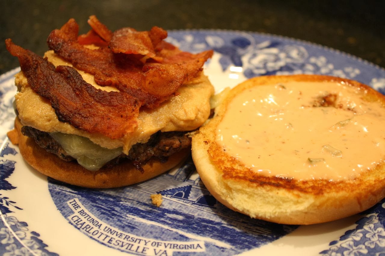 The Roediger House Meal No. 905 Peanut Butter Bacon Burgers