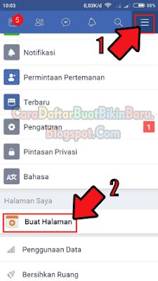 cara membuat fanspage facebook lewat hp