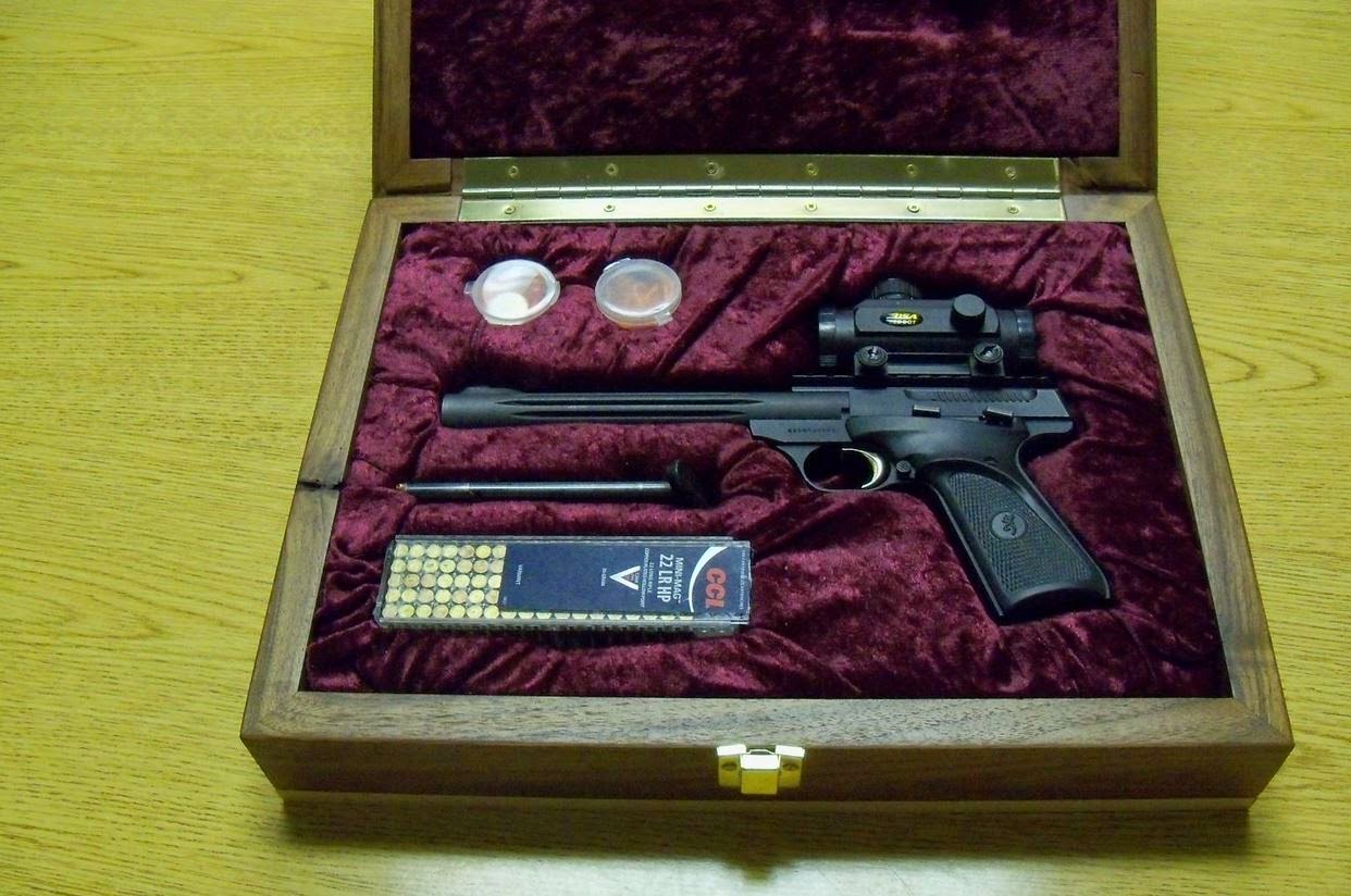 TINCANBANDIT's Gunsmithing Making a Pistol Display Box 2nd Attempt