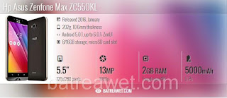 Asus Zenfone Max ZC550KL Asus Zenfone Max ZC550KL