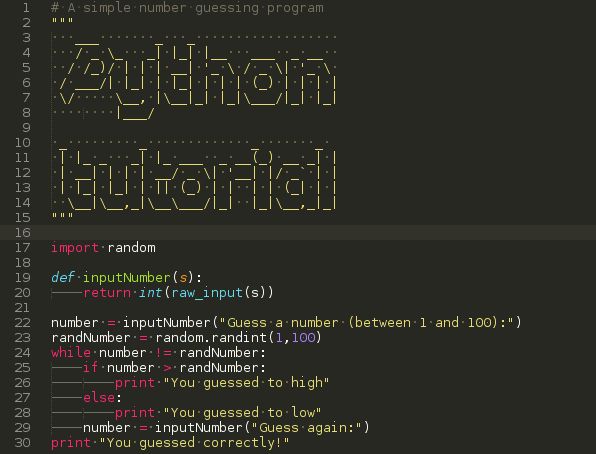 sample python codings