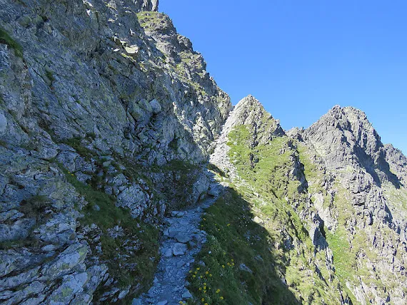 Trawers Mięguszowieckiego Szczytu Czarnego (tzw. galeryjka) galeryjka