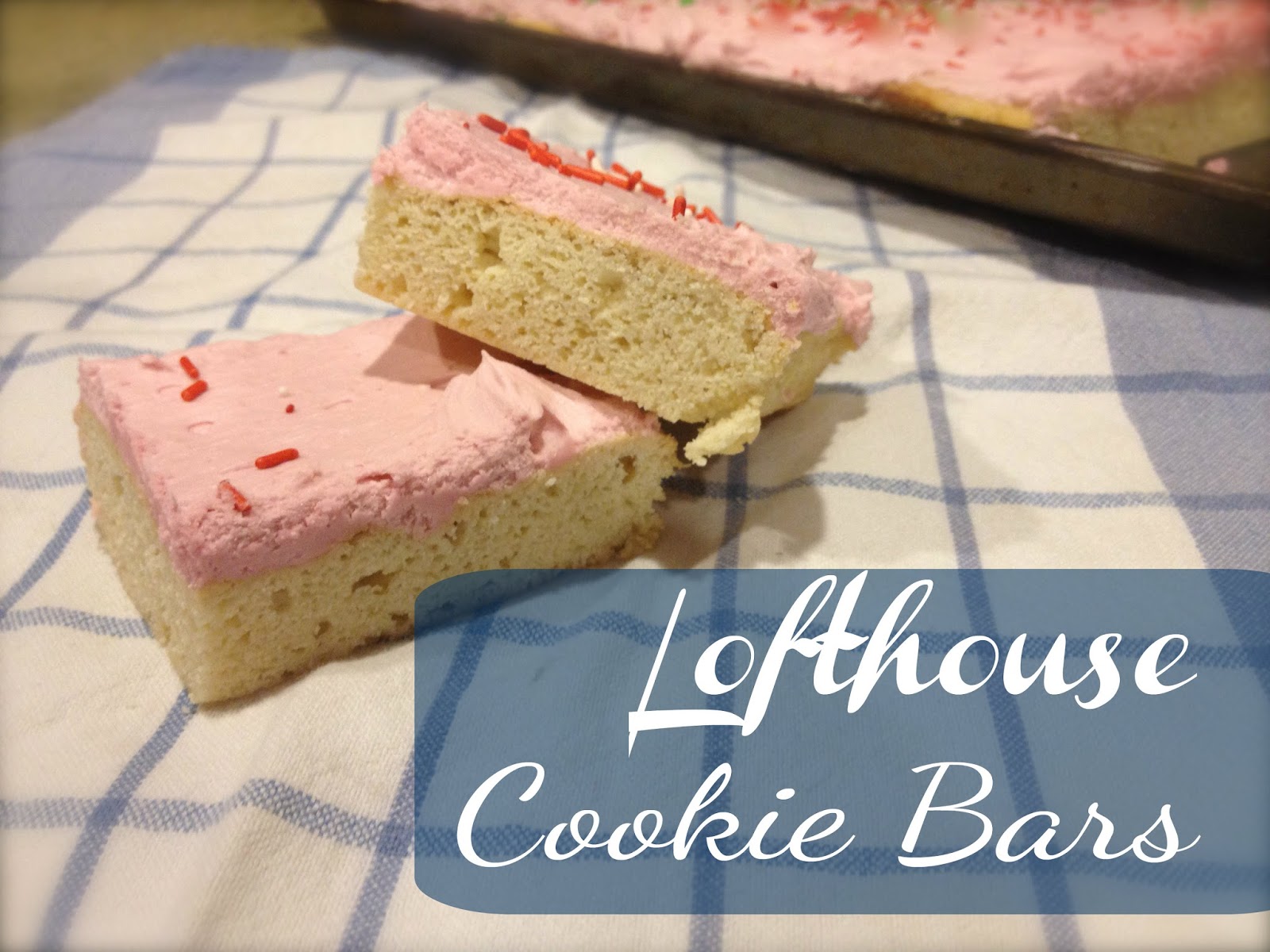 Lofthouse Cookie Bars with Whipped Buttercream Frosting
