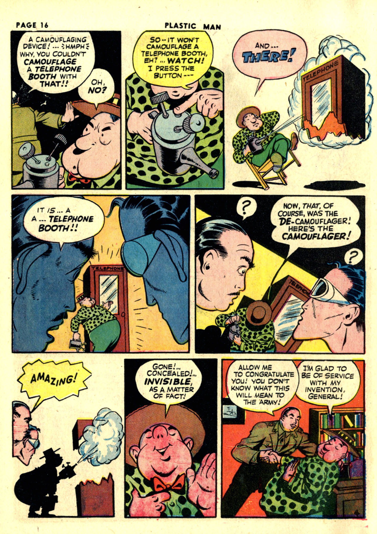 Read online Plastic Man (1943) comic -  Issue #1 - 18