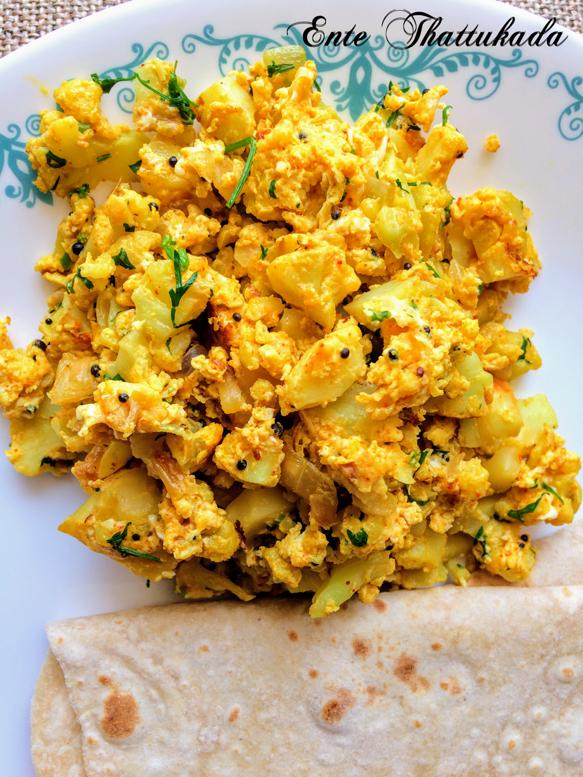 Ente Thattukada Cauliflower Egg Stir Fry