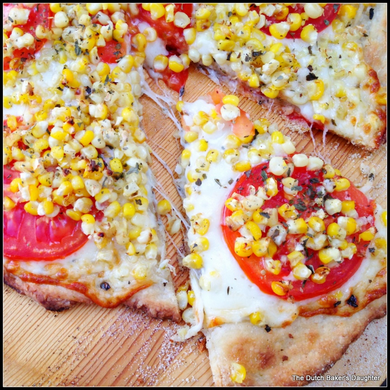 The Dutch Baker's Daughter Buttery Crusted Sweet Corn and Tomato Pizza