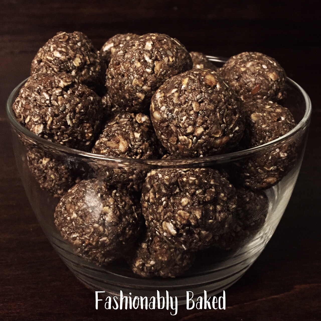 Fashionably Baked Chocolate Peanut Butter Power Protein Balls