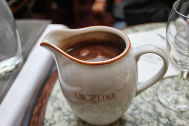 Hot chocolate L'Africain at Angelina, Paris