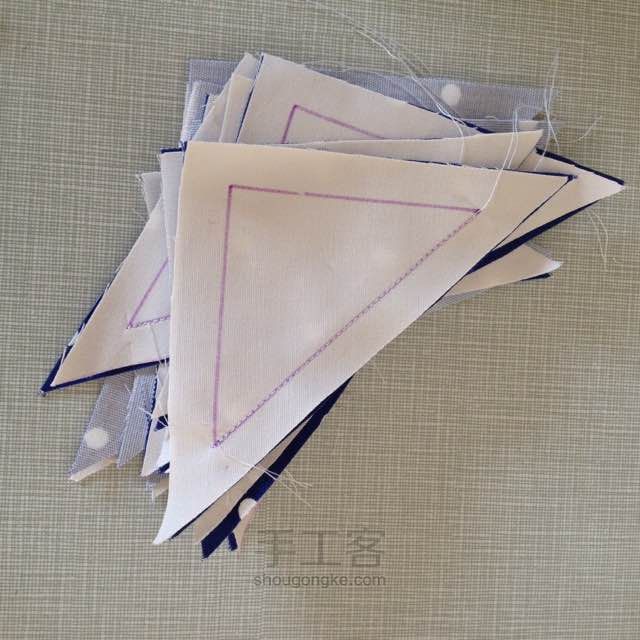 Patchwork Quilt Windmill of triangles. DIY stepbystep DIY Tutorial