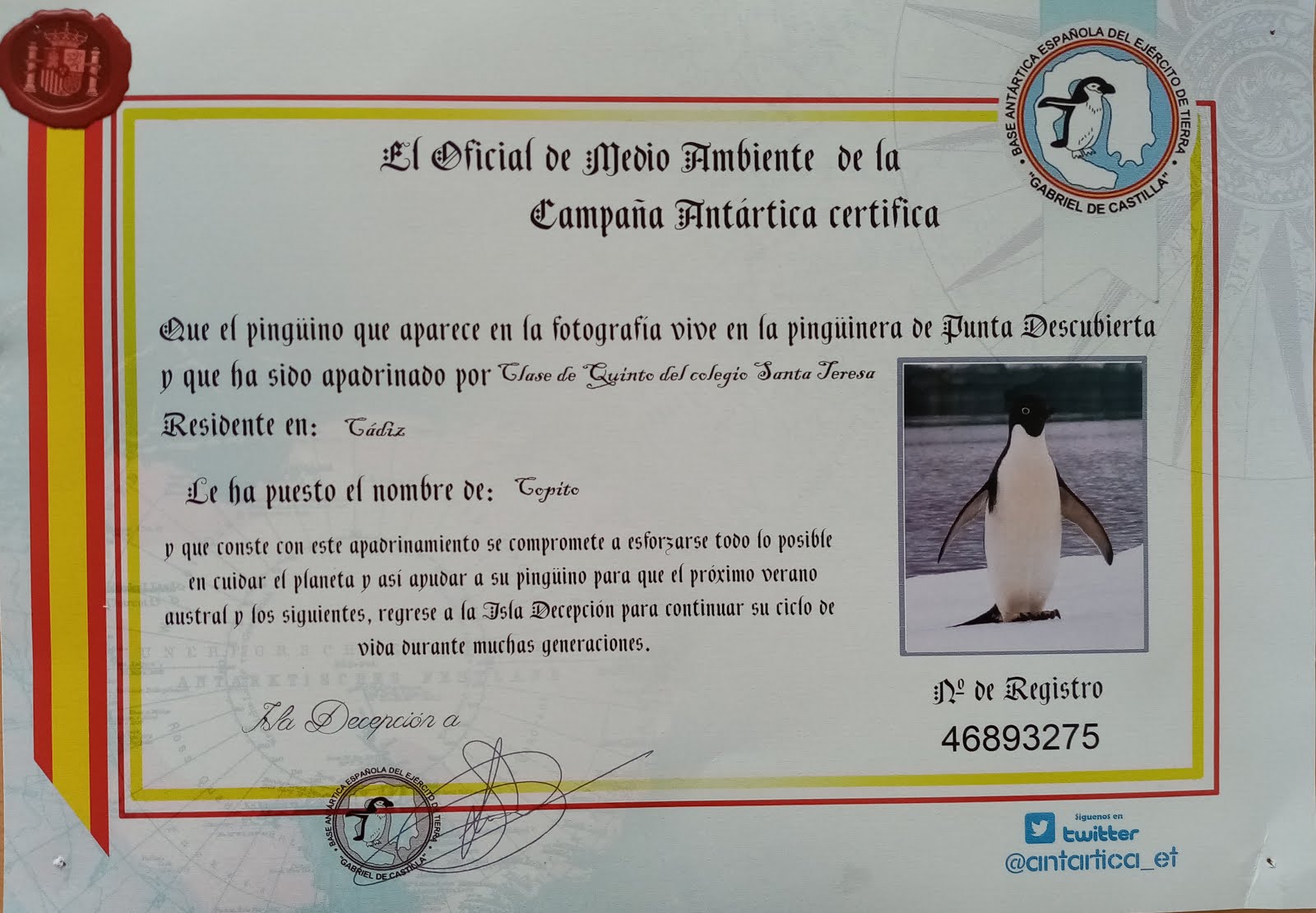 APADRINAMOS UN PINGÜINO