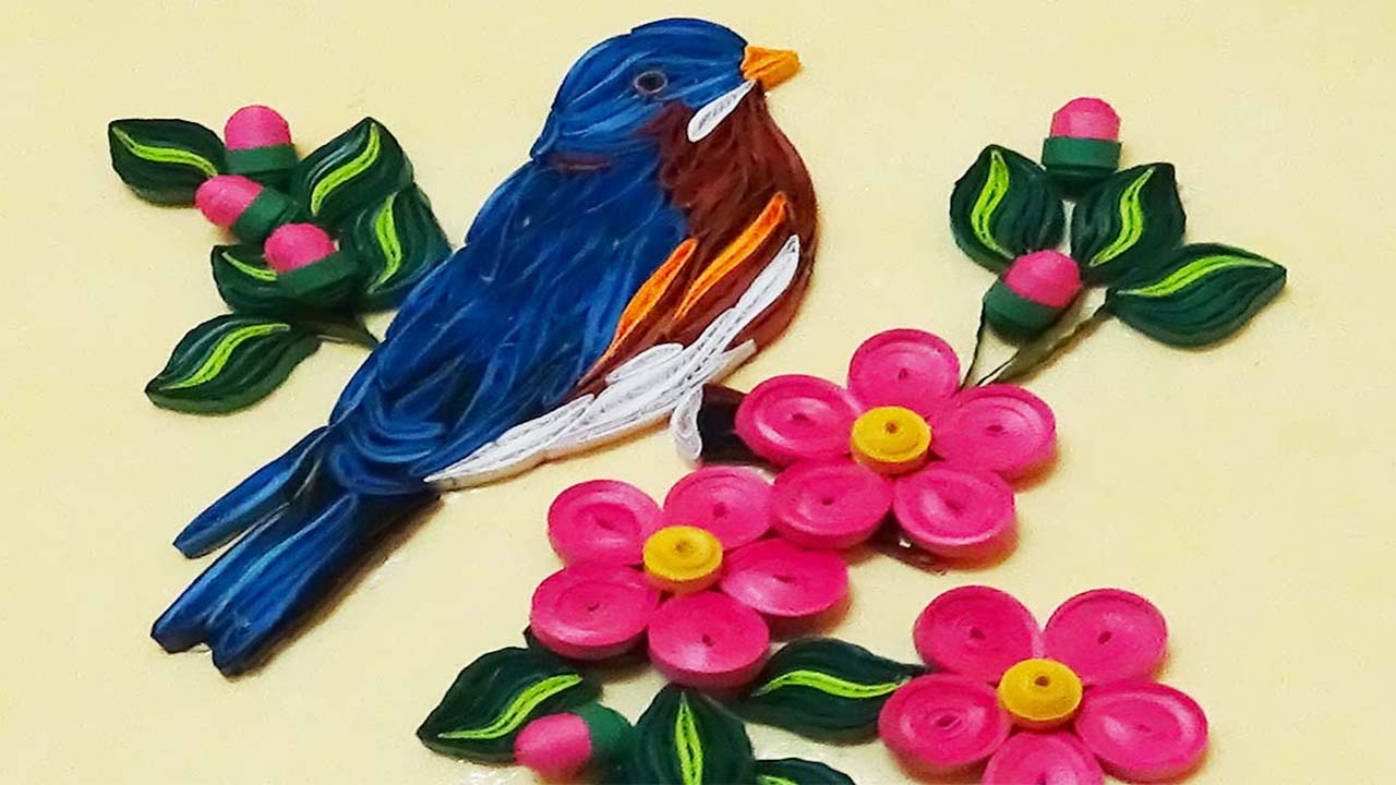 Quilling Art How To Make Beautiful Quilled Bird Paper Quilling