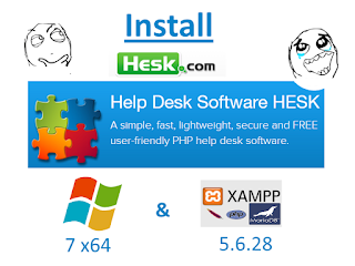Install Hesk 2.7.1 on windows 7 x64 localhost ( XAMPP 5.6.28 ) - open source PHP help desk