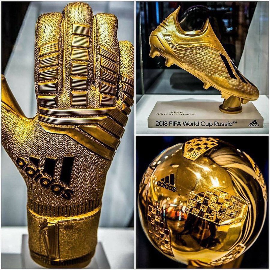 'Adidas' 2018 World Cup Golden Ball, Boot and Glove Revealed Footy