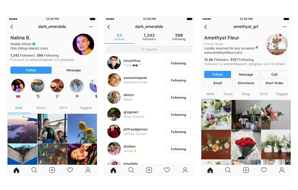 Instagram is Testing New Profile Design, an Examples of potential changes to users Instagram profile