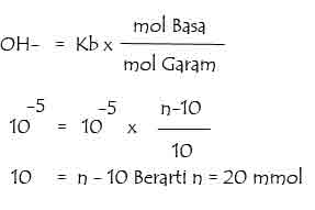 Sebanyak 100 ml koh 0 04 m dicampur dengan 100 ml hcooh