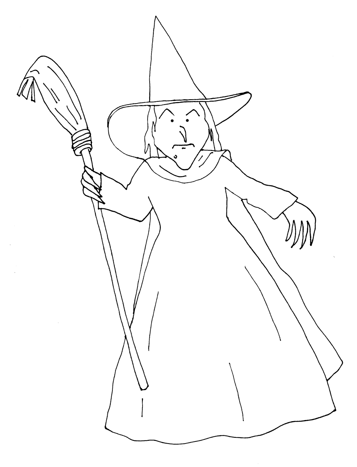 Wicked Witch Of The West Coloring Pages Coloring Pages