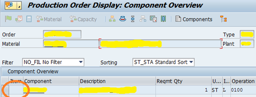 Sap Abap Central Addition Deletion Of Component In A Production Order