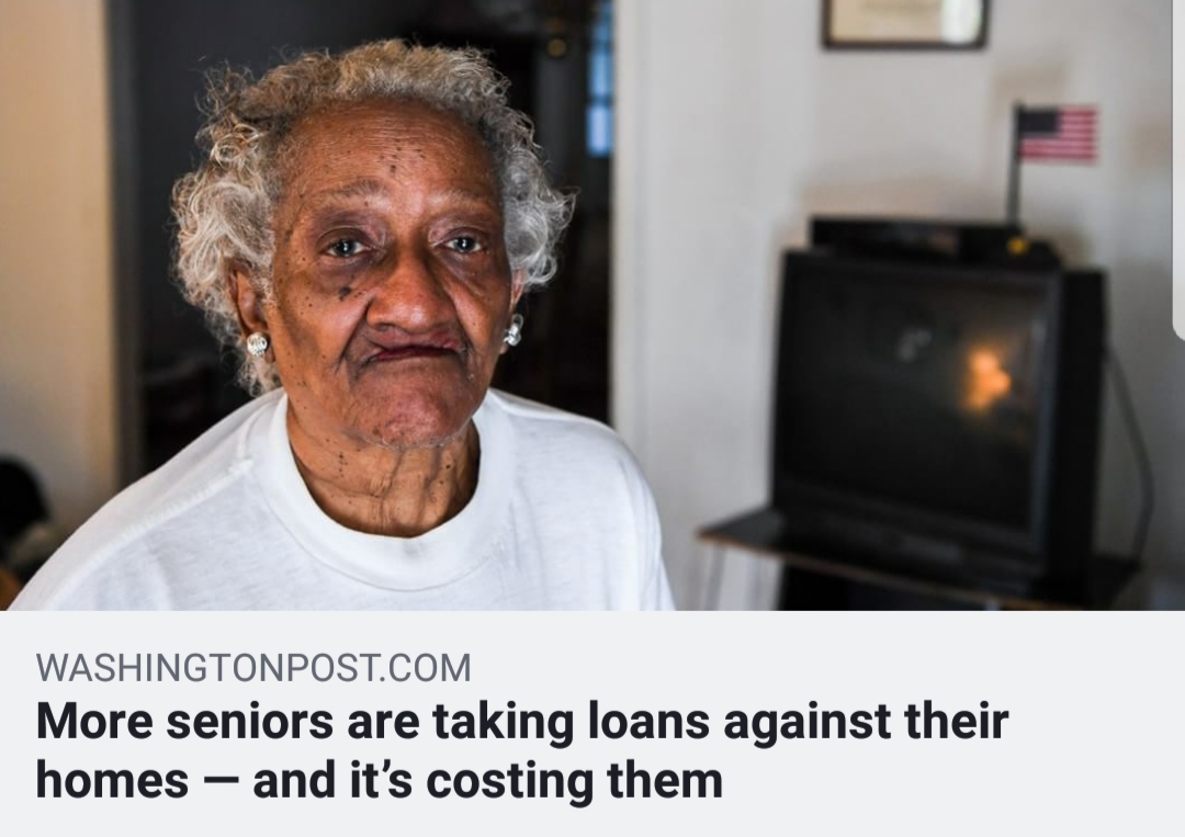 Money Problems And Solutions SENIOR CITIZENS LOSING THEIR HOMES