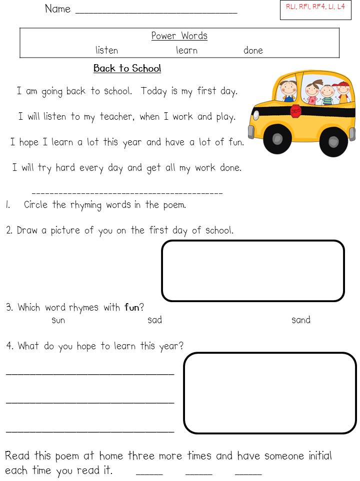 2nd Grade Reading Fluency Test