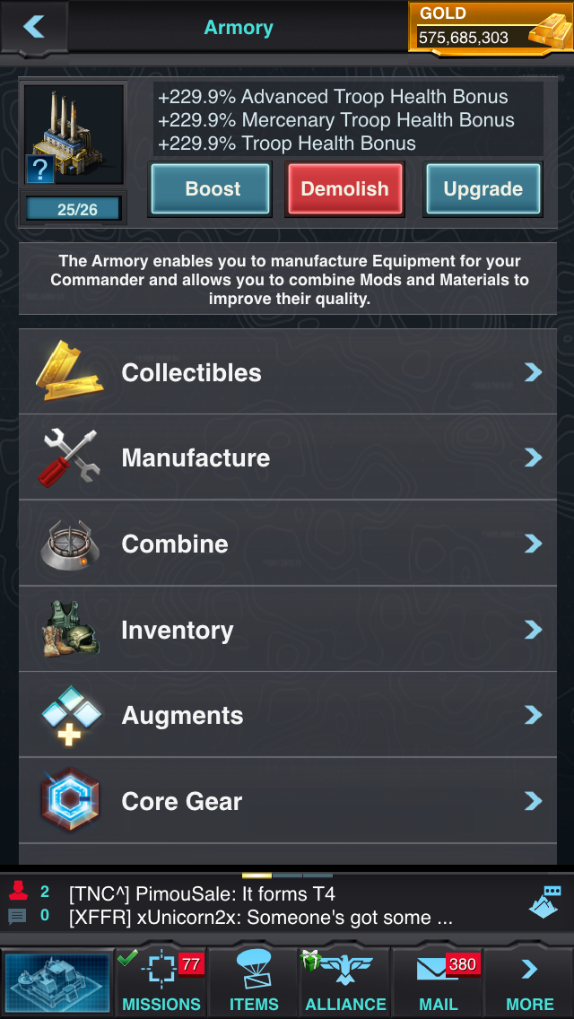 Armory Crates and exchanging them