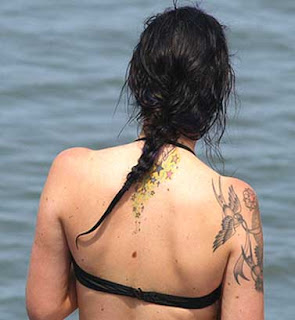 star tattoos on back