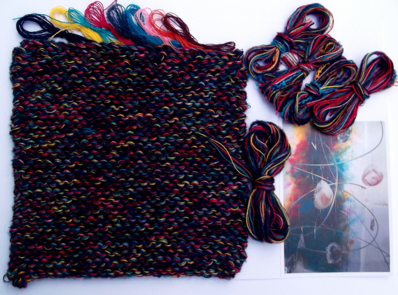 Elizabeth Emery FASHION Knitting Multi Stranded Yarn.