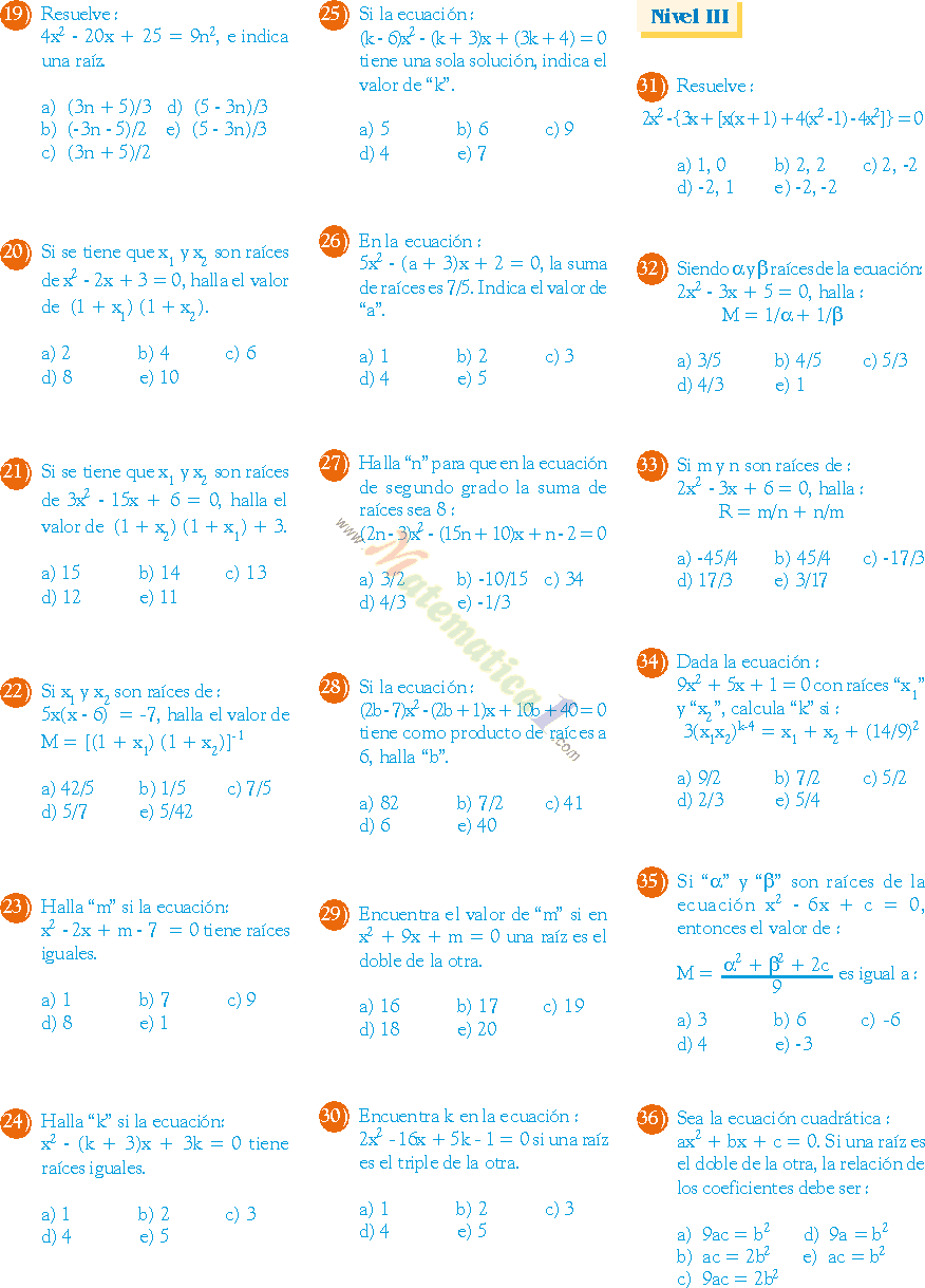 10 Ejemplos De Ecuaciones Cuadraticas Por Factorizacion Resueltas