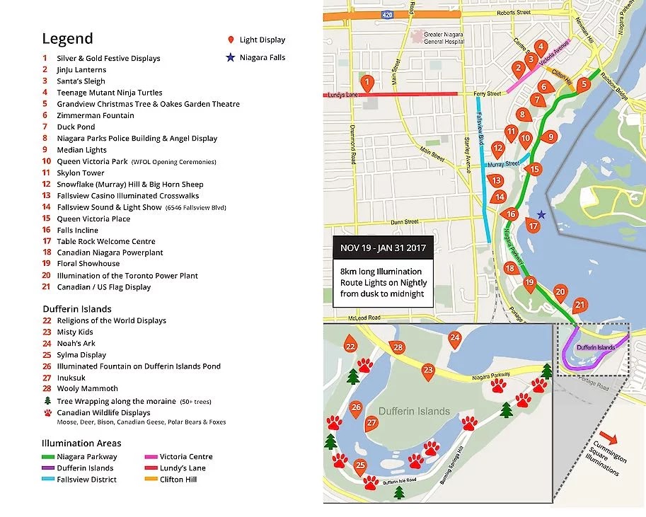 Niagara Winter Festival Of Lights Map Febeth (Diary Of A Domesticated Blogger: The Niagara Winter Festival Of  Lights
