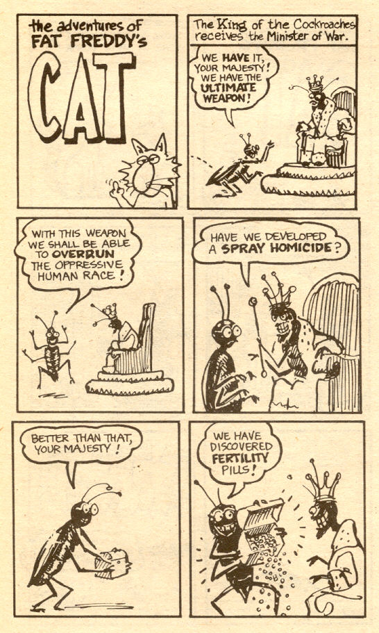 Read online Adventures of Fat Freddy's Cat comic -  Issue #2 - 43