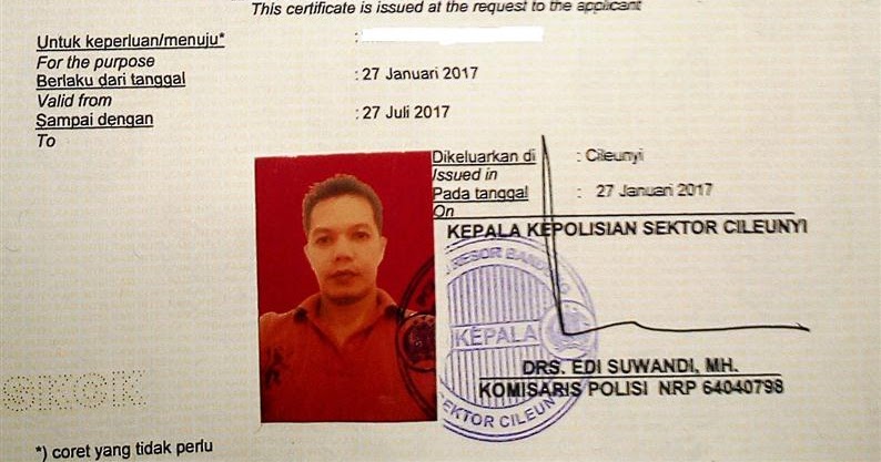 Mari Berbagi Cara Membuat Skck Di Polsek Kabupaten Bandung