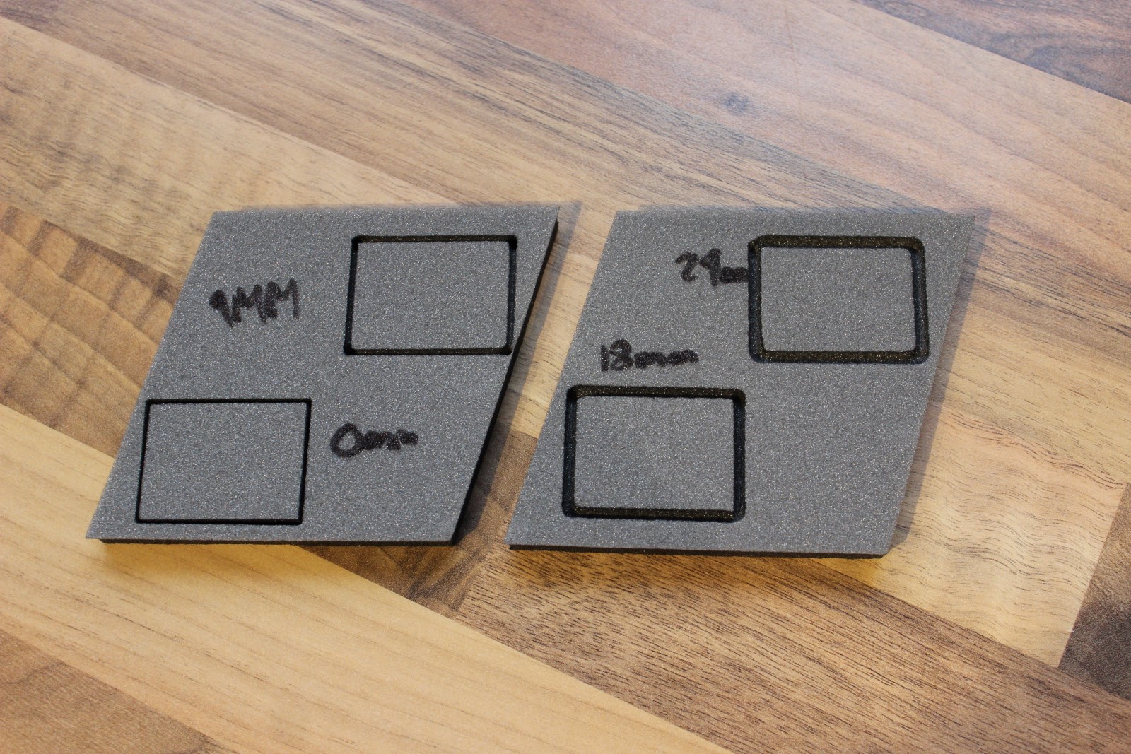 Foam Engraving Tests