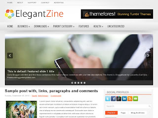 ElegantZine Blogger Template