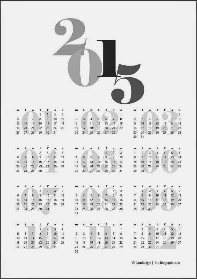 2015 lau calendar bw