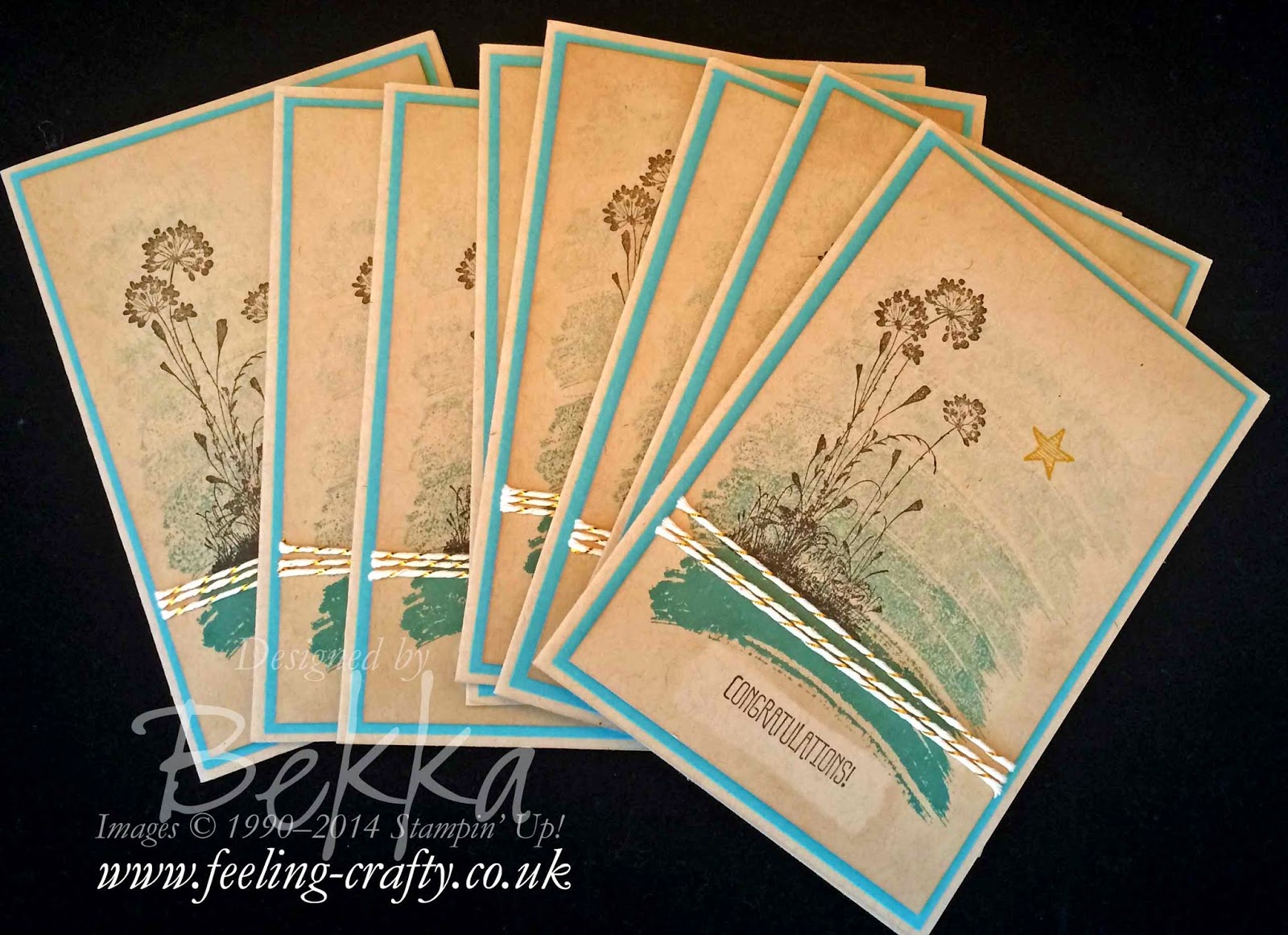 Serene Silhouettes meets Work of Art by Stampin' Up! UK Independent Demonstrator Bekka Prideaux
