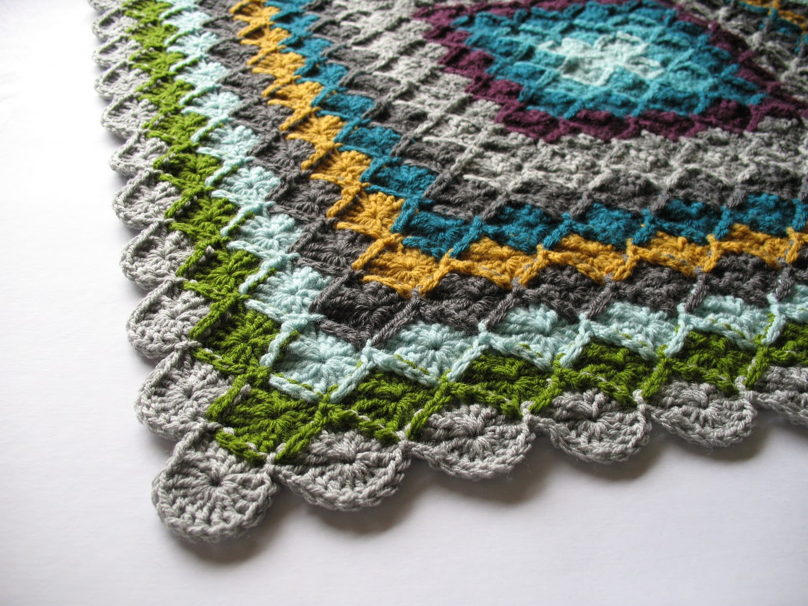 eclectic me wool eater blanket CAL week 3