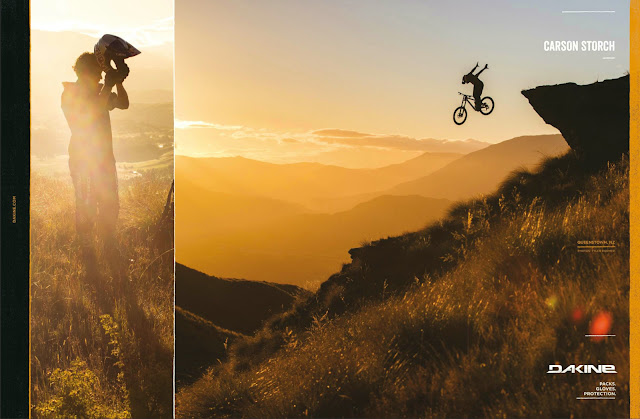 Carson Storch Dakine ad in New Zealand. Commercial photography - DAKINE CLOTHING AND GEAR. MTB
